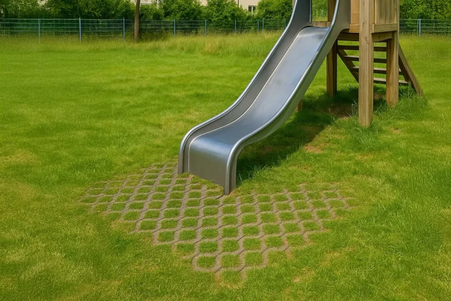 ridcon-galabau-fallschutz-fallschutzrasengitter-beispiel-spielplatz-rutsche